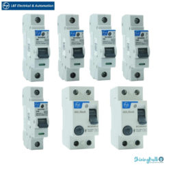 grouped image of l&t's tripper series protection devices on a white background available to buy from shiningbulb.com